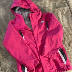 The North Face Hyvent rain jacket girls size 7/8